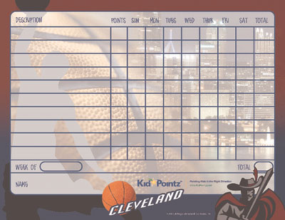 Chart for Kids: Cleveland Cavs